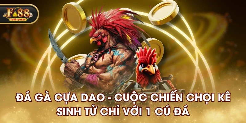 Đá gà cựa dao fo88